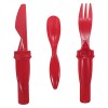 On The Go Cutlery Sets red set